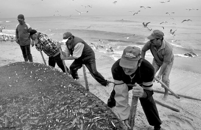 os bordões seguram o saco para não rebentar ao peso de tanto