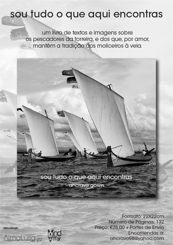 a publicidade com a capa dentro