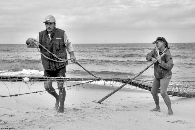 o arribar da manga da mão de barca